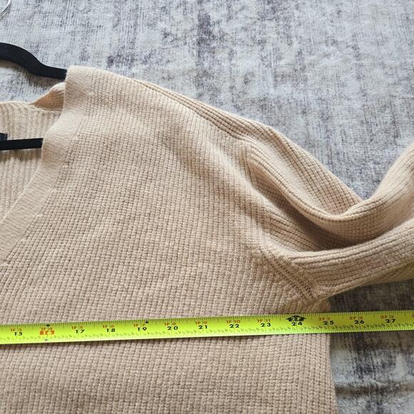 Apparis Cardigan Sweater Womens Medium Button Up V Neck Ribbed Knit Italy Cozy - Picture 5 of 8